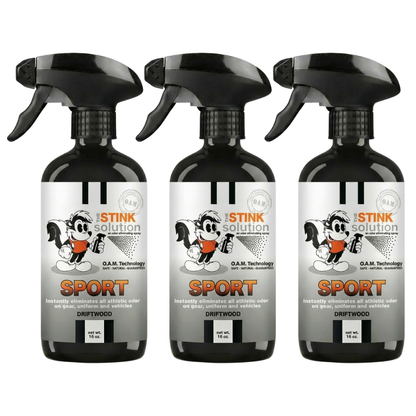 Three Pack - Two Sport Odor Eliminating Sprays + One Spray of Choice 16 oz