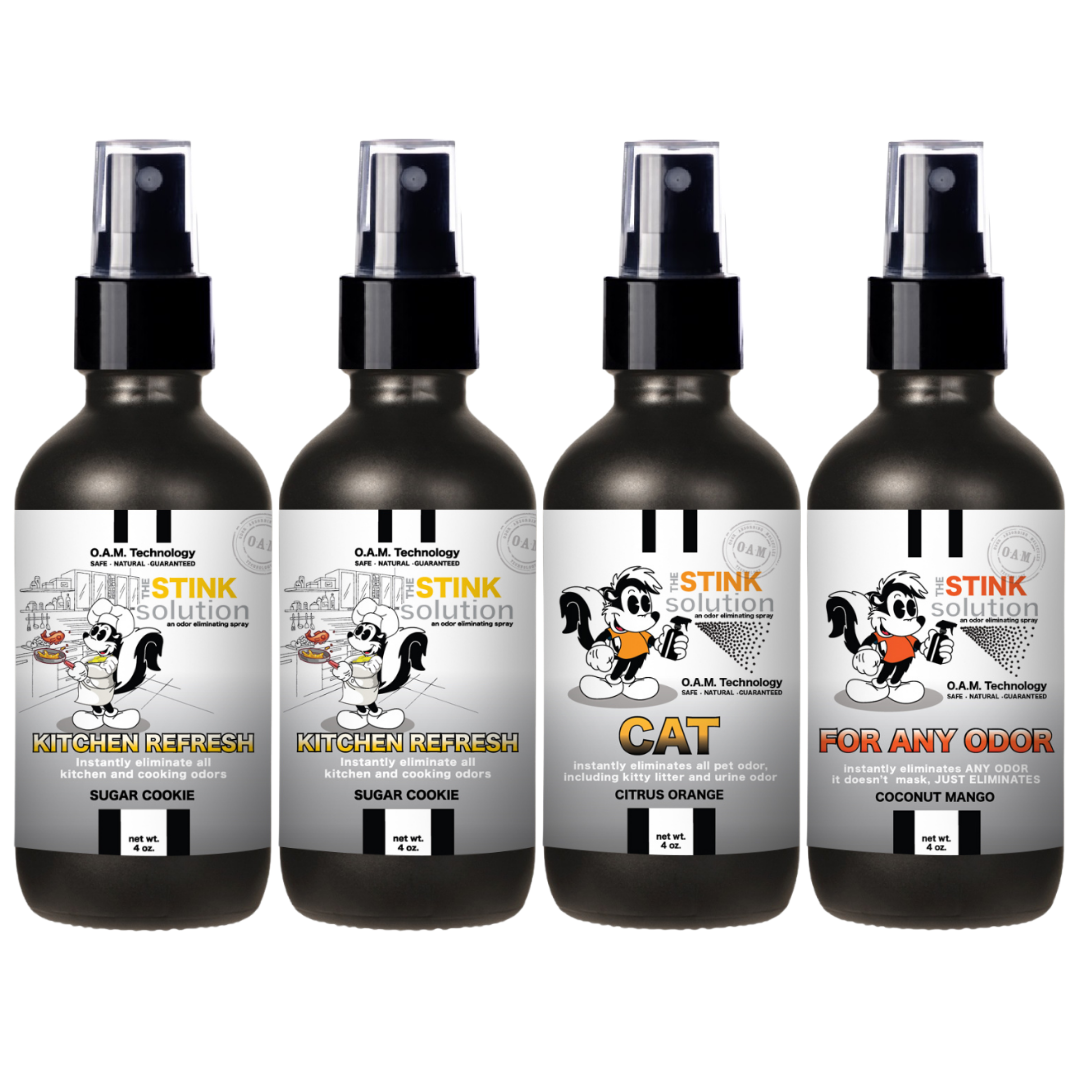 Buy 3 Get 1 FREE - Kitchen Sampler Set 4 oz Odor Eliminating Sprays