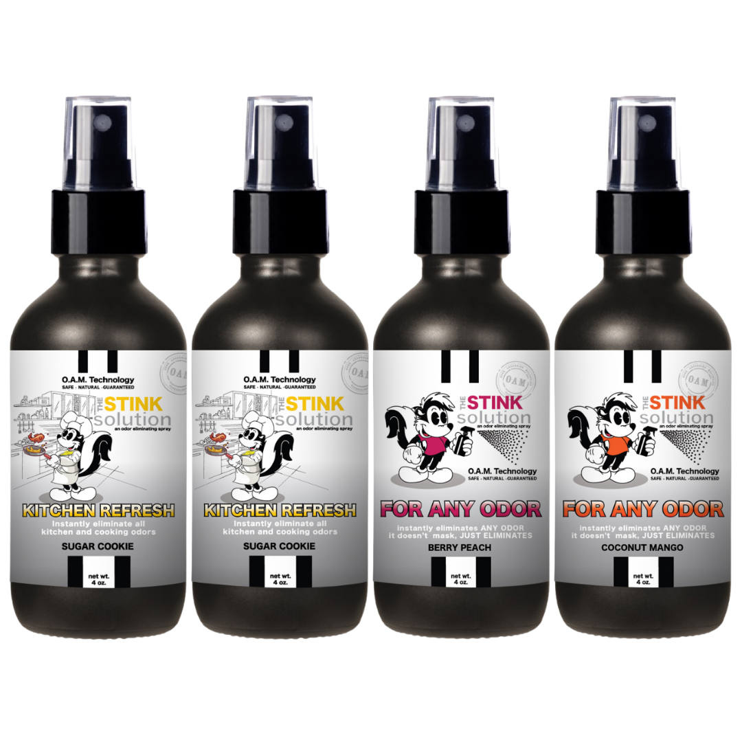 Buy 3 Get 1 FREE - Kitchen Sampler Set 4 oz Odor Eliminating Sprays