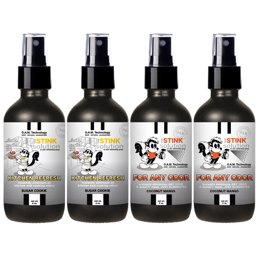 Buy 3 Get 1 FREE - Kitchen Sampler Set 4 oz Odor Eliminating Sprays