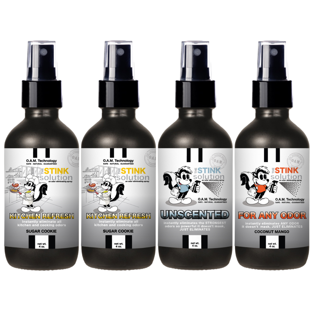 Buy 3 Get 1 FREE - Kitchen Sampler Set 4 oz Odor Eliminating Sprays