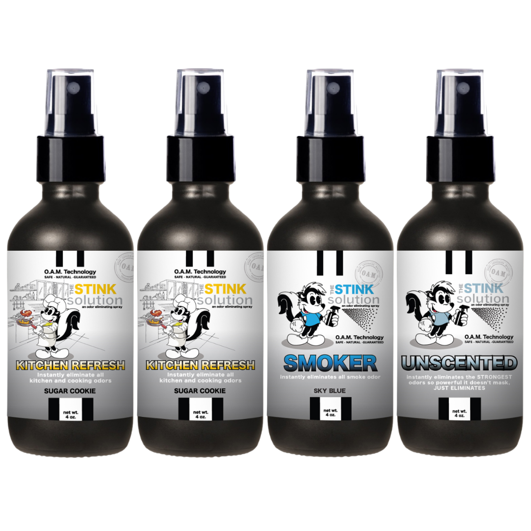 Buy 3 Get 1 FREE - Kitchen Sampler Set 4 oz Odor Eliminating Sprays