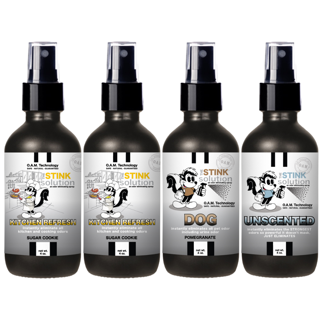 Buy 3 Get 1 FREE - Kitchen Sampler Set 4 oz Odor Eliminating Sprays