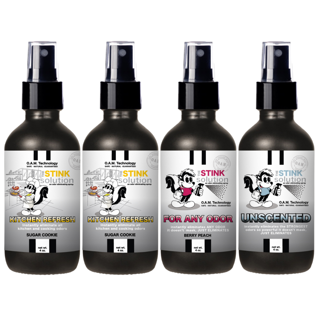 Buy 3 Get 1 FREE - Kitchen Sampler Set 4 oz Odor Eliminating Sprays