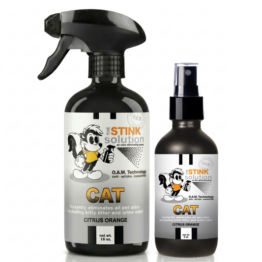 Twin Pack Cat Citrus Orange 16 oz and 4 oz Bundle | Odor Eliminating Spray