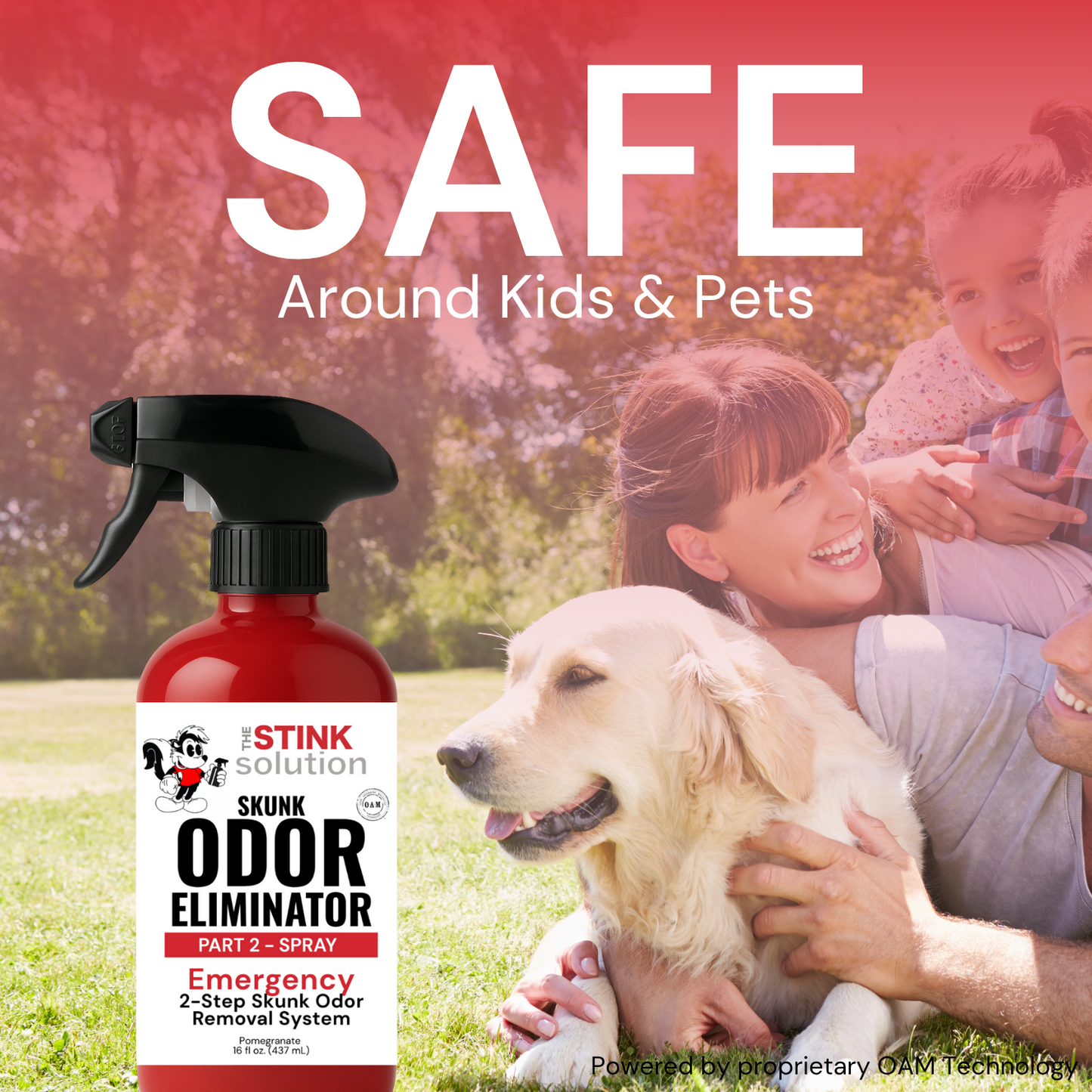 Skunk Odor Eliminator in Pomegranate Fragrance