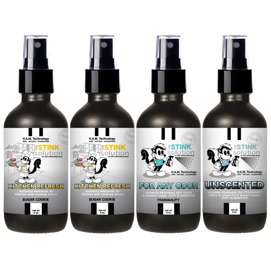 Buy 3 Get 1 FREE - Kitchen Sampler Set 4 oz Odor Eliminating Sprays