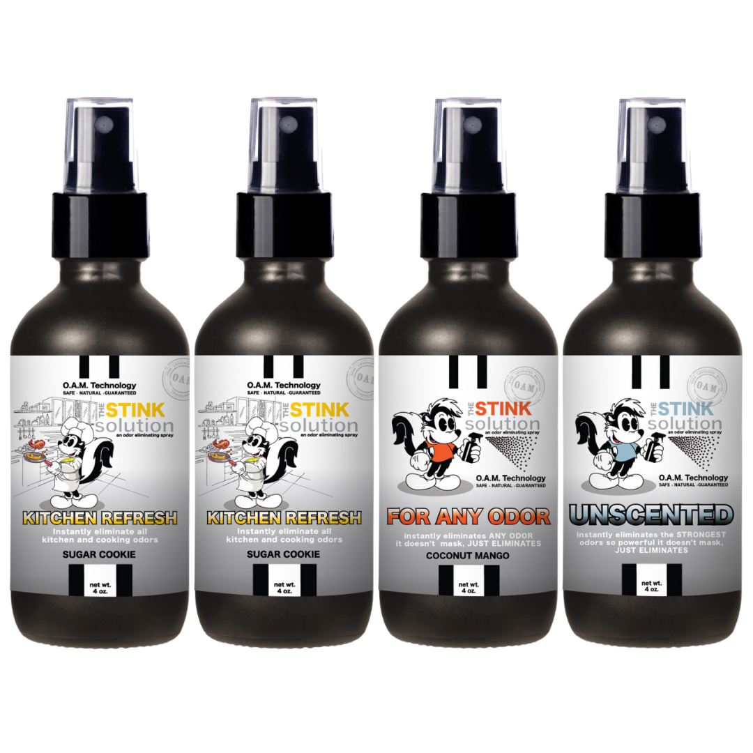 Buy 3 Get 1 FREE - Kitchen Sampler Set 4 oz Odor Eliminating Sprays