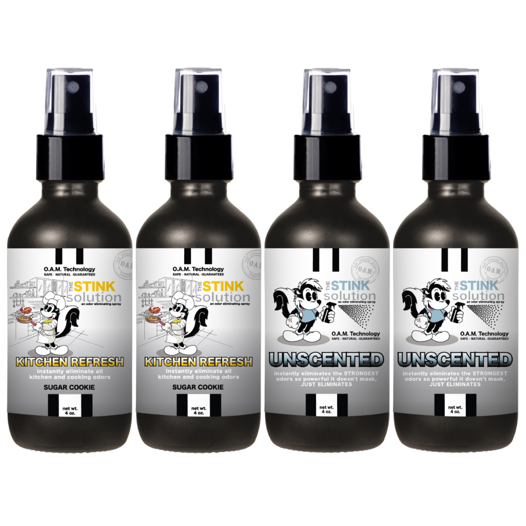 Buy 3 Get 1 FREE - Kitchen Sampler Set 4 oz Odor Eliminating Sprays