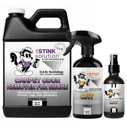 Carpet Odor Remover for Smoke + 16oz & 4oz Sprays