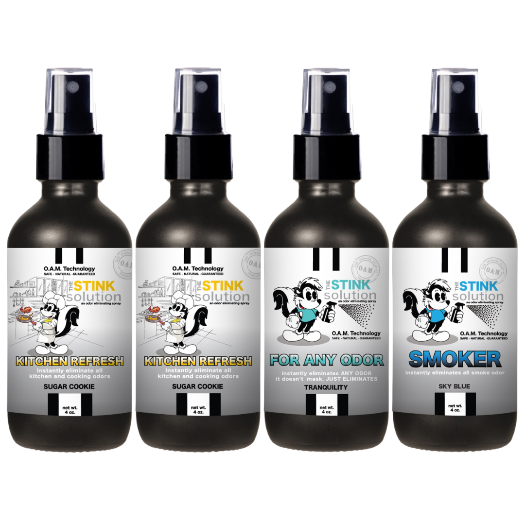 Buy 3 Get 1 FREE - Kitchen Sampler Set 4 oz Odor Eliminating Sprays