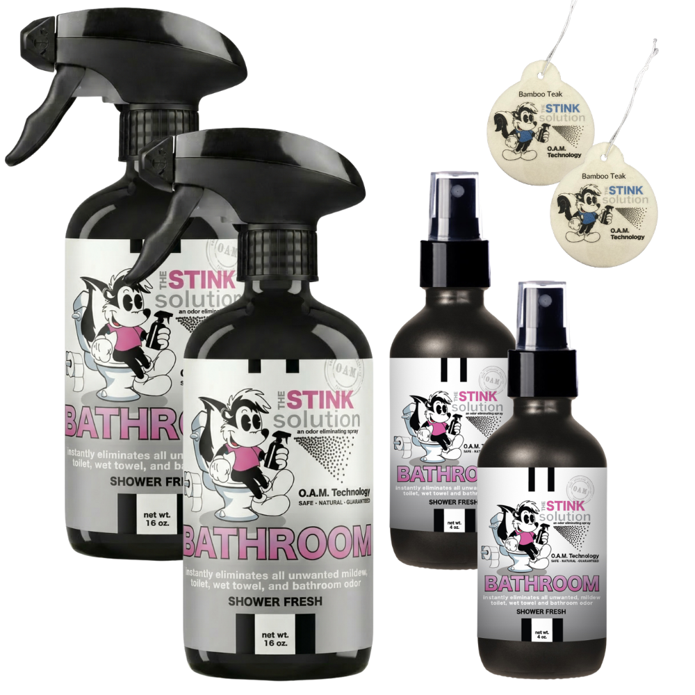 Buy 2 Get 4 FREE | Two 16 oz Sprays, Two 4 oz Sprays, + 2 Bamboo Teak Car Air Fresheners