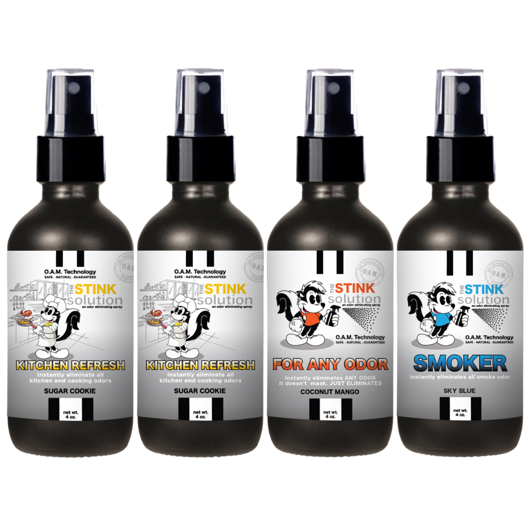 Buy 3 Get 1 FREE - Kitchen Sampler Set 4 oz Odor Eliminating Sprays