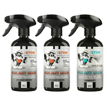 Three Pack - Three For Any Odor Eliminating Sprays of Choice 16 oz