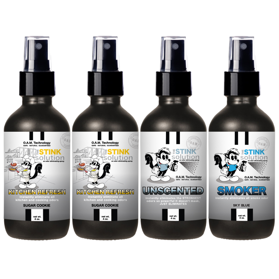 Buy 3 Get 1 FREE - Kitchen Sampler Set 4 oz Odor Eliminating Sprays