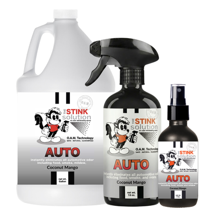 Auto Odor Eliminating Spray in Gallon, 16 oz. and 4 oz Bundle