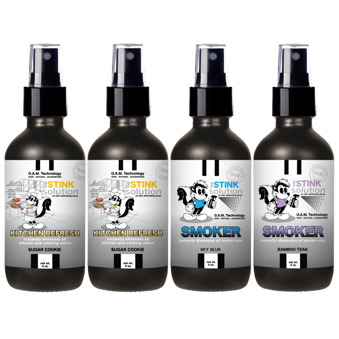 Buy 3 Get 1 FREE - Kitchen Sampler Set 4 oz Odor Eliminating Sprays