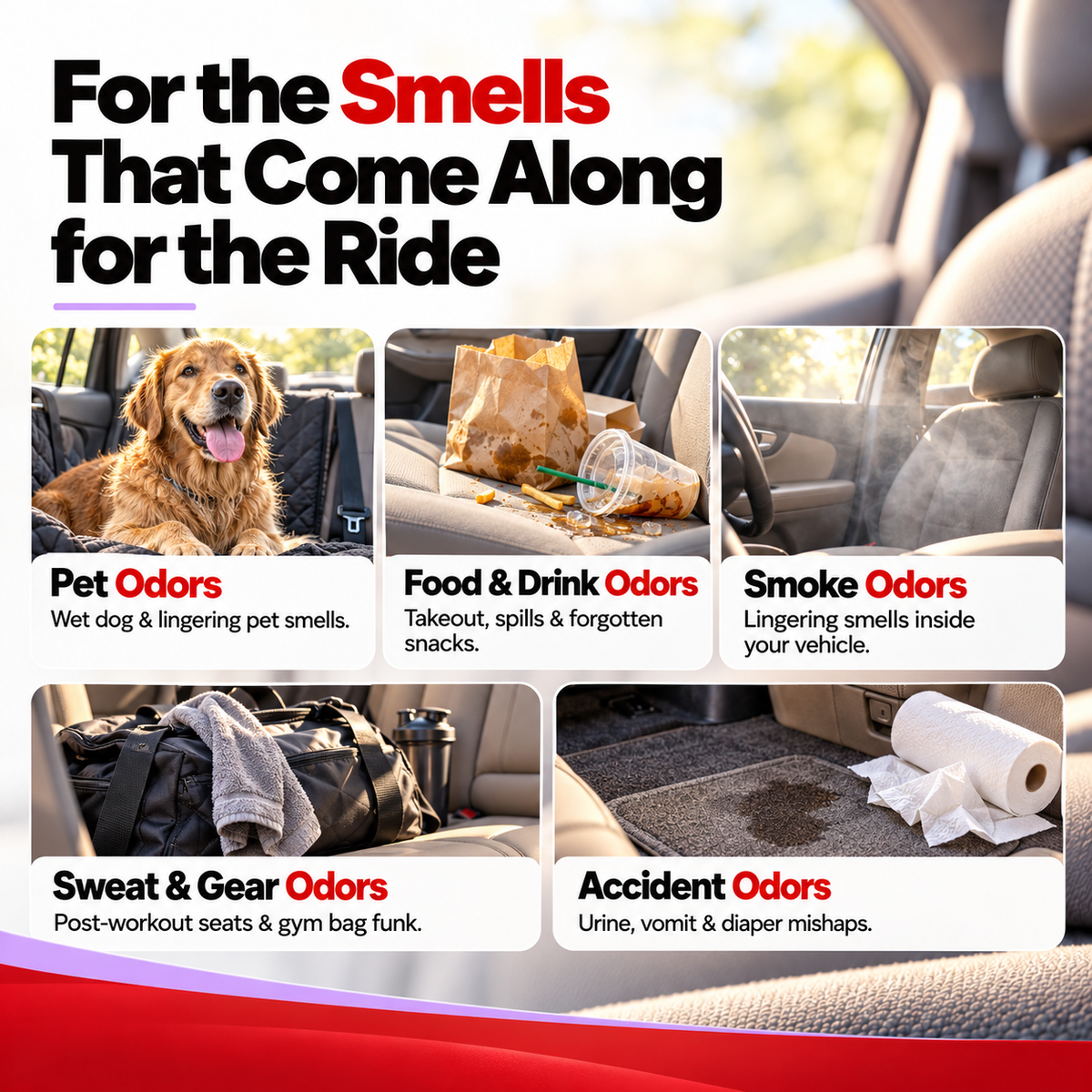 Twin Pack Auto Odor Eliminating Spray 16 oz and 4 oz Bundle