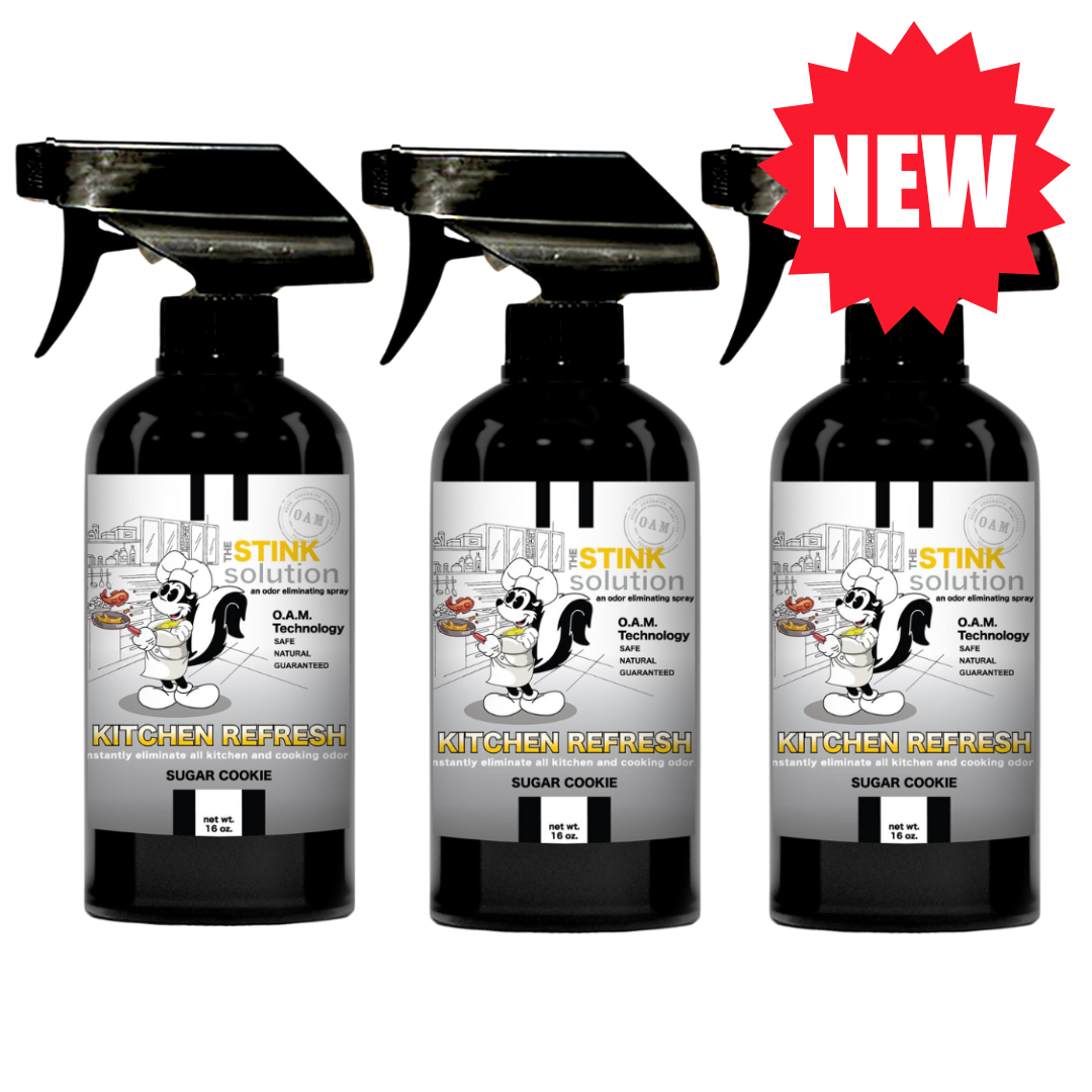 Three Pack - Two Kitchen Odor Eliminating Sprays + One Spray of Choice 16 oz