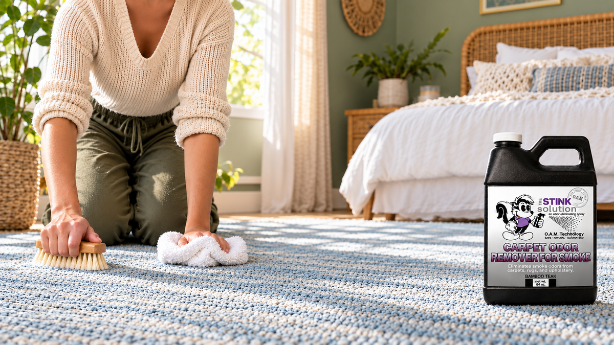 carpet shampoo additive for odor, smoke smell came back after cleaning carpet, carpet odor eliminator, get smoke smell out of rug, smoker's house smell removal, car carpet smoke smell