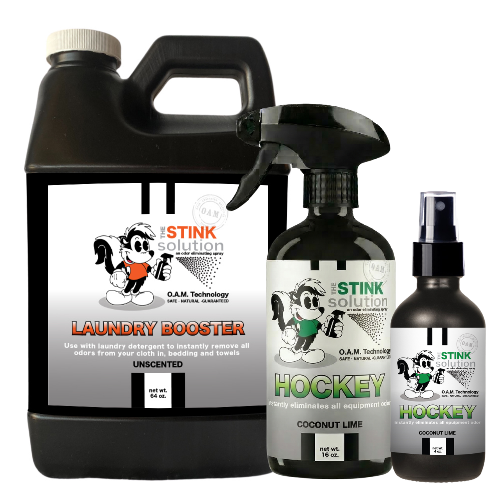 Hockey Season Saver Kit (Unscented Laundry Booster, 16 oz Hockey Coconut Lime, & 4 oz Hockey Coconut Lime)