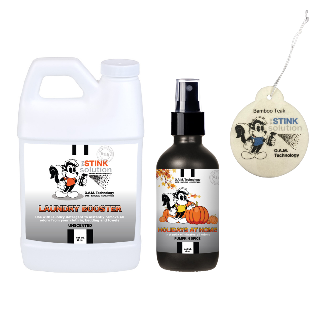 Natural, safe, non-toxic, enzyme-free odor eliminating spray. Multi-purpose use for any odor: smoke, urine, food, sweat, and more. Safe to spray anywhere: homes, cars, furniture, bathroom, carpet, and more.