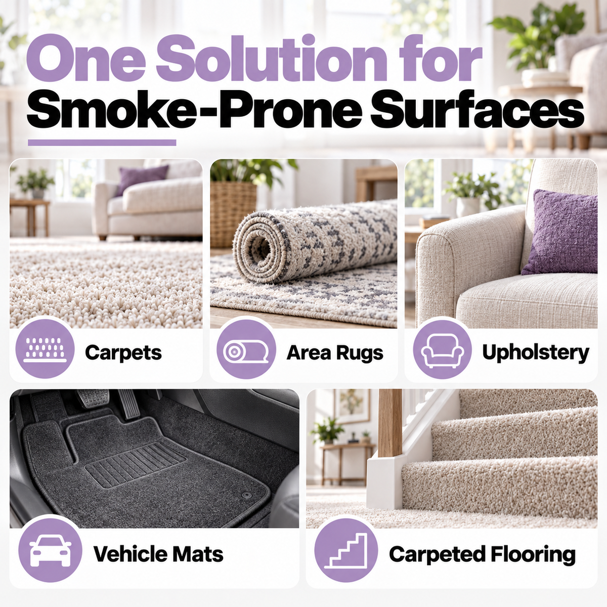 The Stink Solution Carpet Odor Remover for Smoke – Bamboo Teak, 64 fl oz