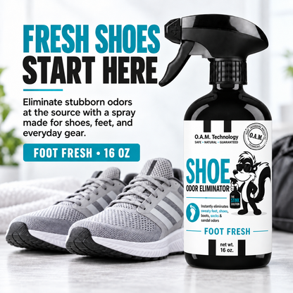Shoe Odor Eliminating Spray in Foot Fresh Scent 16 oz