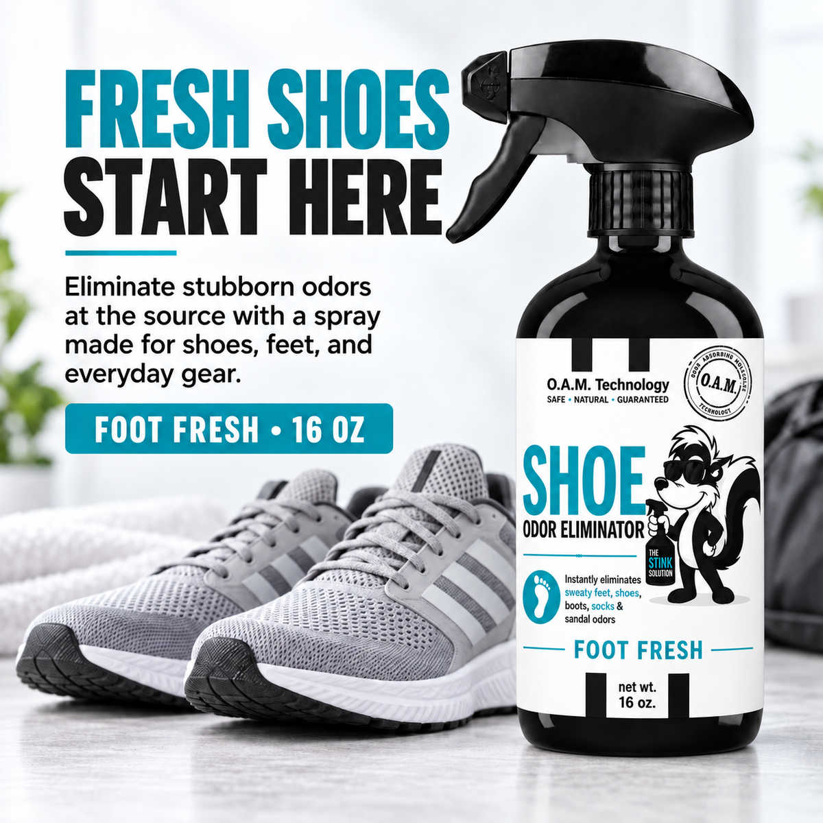 Shoe Double Pack 16 oz. Odor Eliminating Sprays