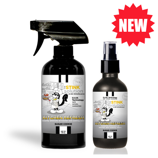 Twin Pack Kitchen Refresh Odor Eliminating Spray 16 oz and 4 oz Bundle