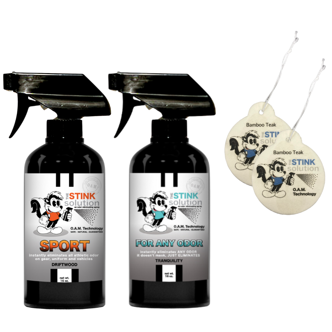 Natural, safe, non-toxic, enzyme-free odor eliminating spray. Multi-purpose use for any odor: smoke, urine, food, sweat, and more. Safe to spray anywhere: homes, cars, furniture, bathroom, carpet, and more.