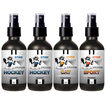 Buy 3 Get 1 FREE - Hockey Sampler Set 4 oz Odor Eliminating Sprays