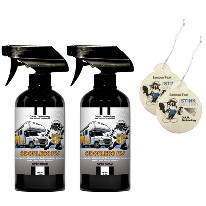 Buy 2 Get 2 Car Air Fresheners - One Odorless RV Odor Eliminating Spray, One Spray of Choice 16 oz. Sprays