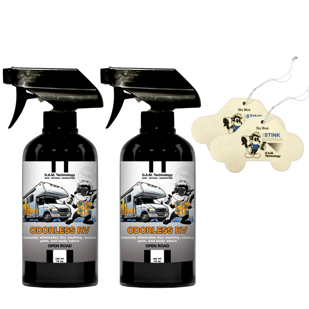 Buy 2 Get 2 Car Air Fresheners - One Odorless RV Odor Eliminating Spray, One Spray of Choice 16 oz. Sprays