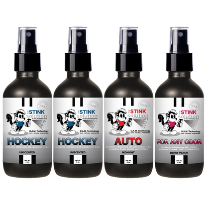 Buy 3 Get 1 FREE - Hockey Sampler Set 4 oz Odor Eliminating Sprays