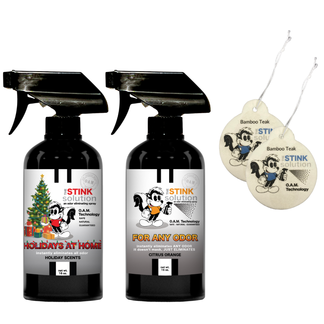 Buy 2 Get 2 Car Air Fresheners - One Holiday Scents Odor Eliminating Spray, One Spray of Choice 16 oz. Sprays