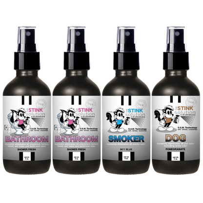 Buy 3 Get 1 FREE - Bathroom Sampler Set 4 oz Odor Eliminating Sprays
