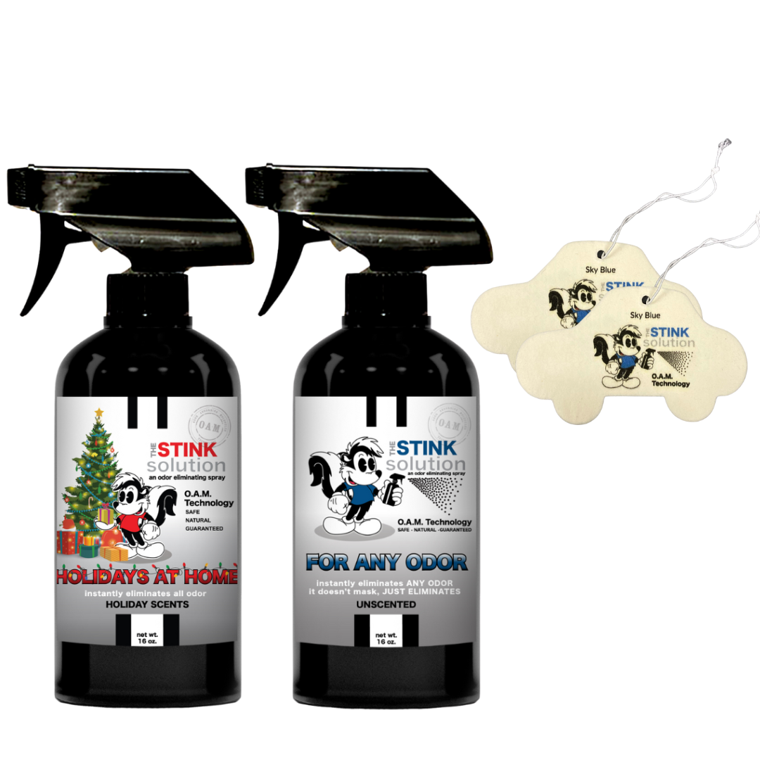 Buy 2 Get 2 Car Air Fresheners - One Holiday Scents Odor Eliminating Spray, One Spray of Choice 16 oz. Sprays