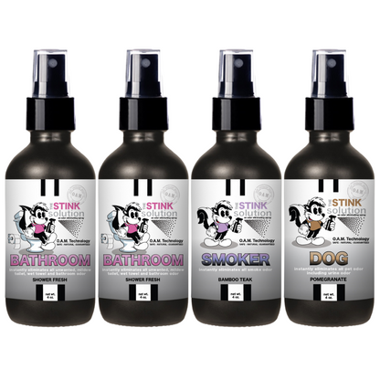Buy 3 Get 1 FREE - Bathroom Sampler Set 4 oz Odor Eliminating Sprays