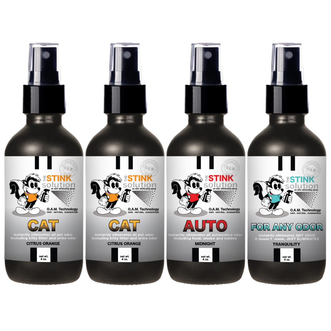 Buy 3 Get 1 FREE - Pet Sampler Set 4 oz Odor Eliminating Sprays