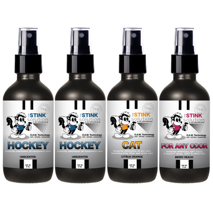 Buy 3 Get 1 FREE - Hockey Sampler Set 4 oz Odor Eliminating Sprays