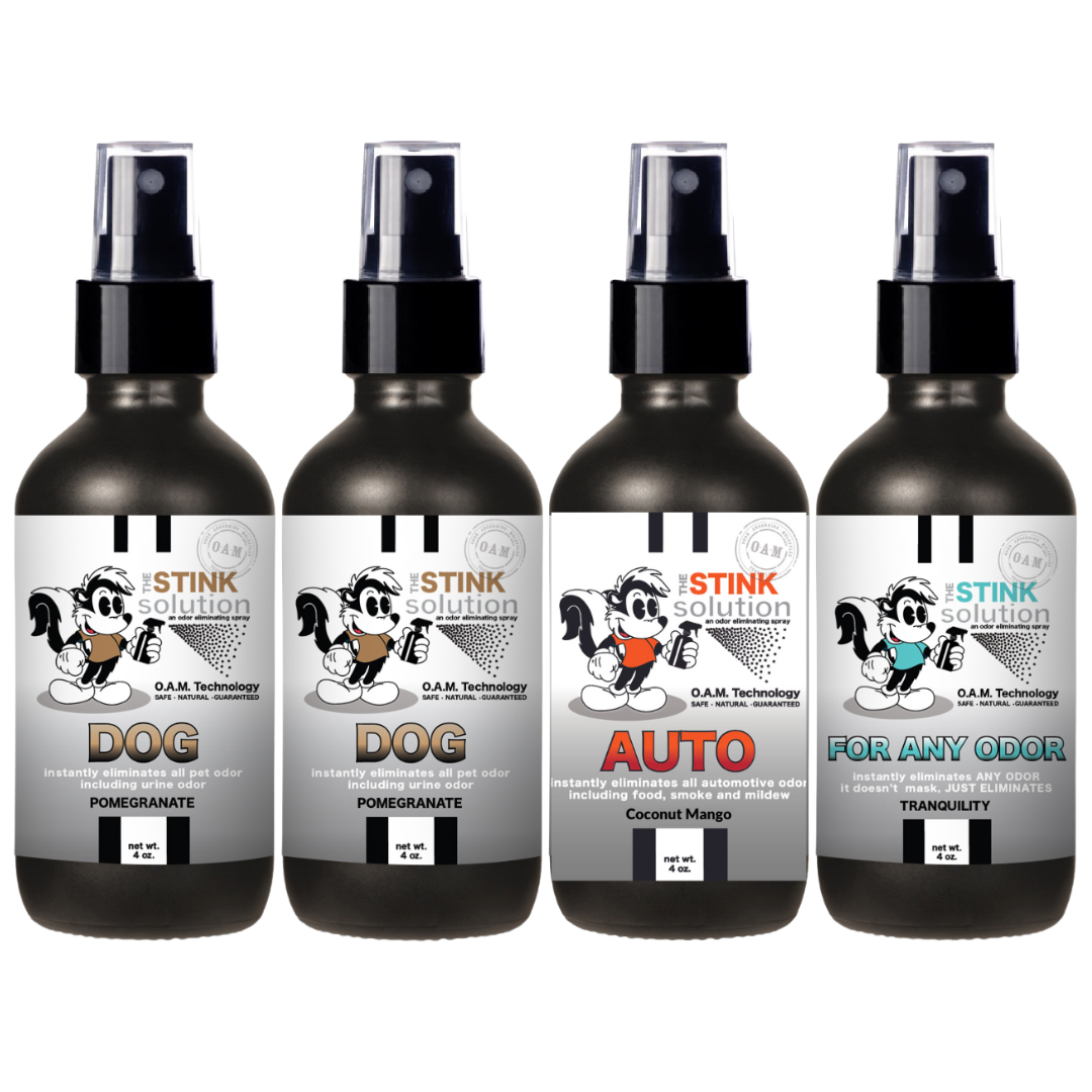 Buy 3 Get 1 FREE - Pet Sampler Set 4 oz Odor Eliminating Sprays