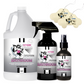 Triple Pack Bathroom Odor Eliminating Spray in Shower Fresh Gallon, 16 oz, and 4 oz Bundle + 2 FREE Car Air Fresheners