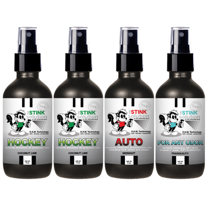 Buy 3 Get 1 FREE - Hockey Sampler Set 4 oz Odor Eliminating Sprays