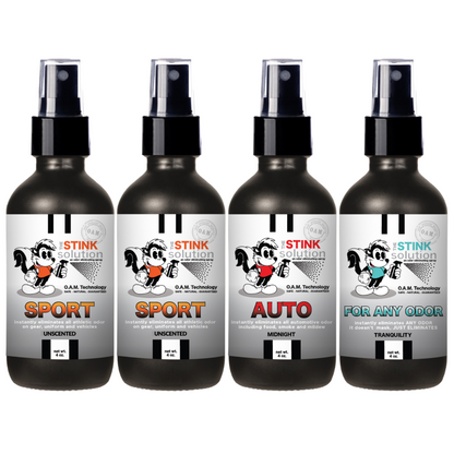 Buy 3 Get 1 FREE - Sport Sampler Set 4 oz Odor Eliminating Sprays