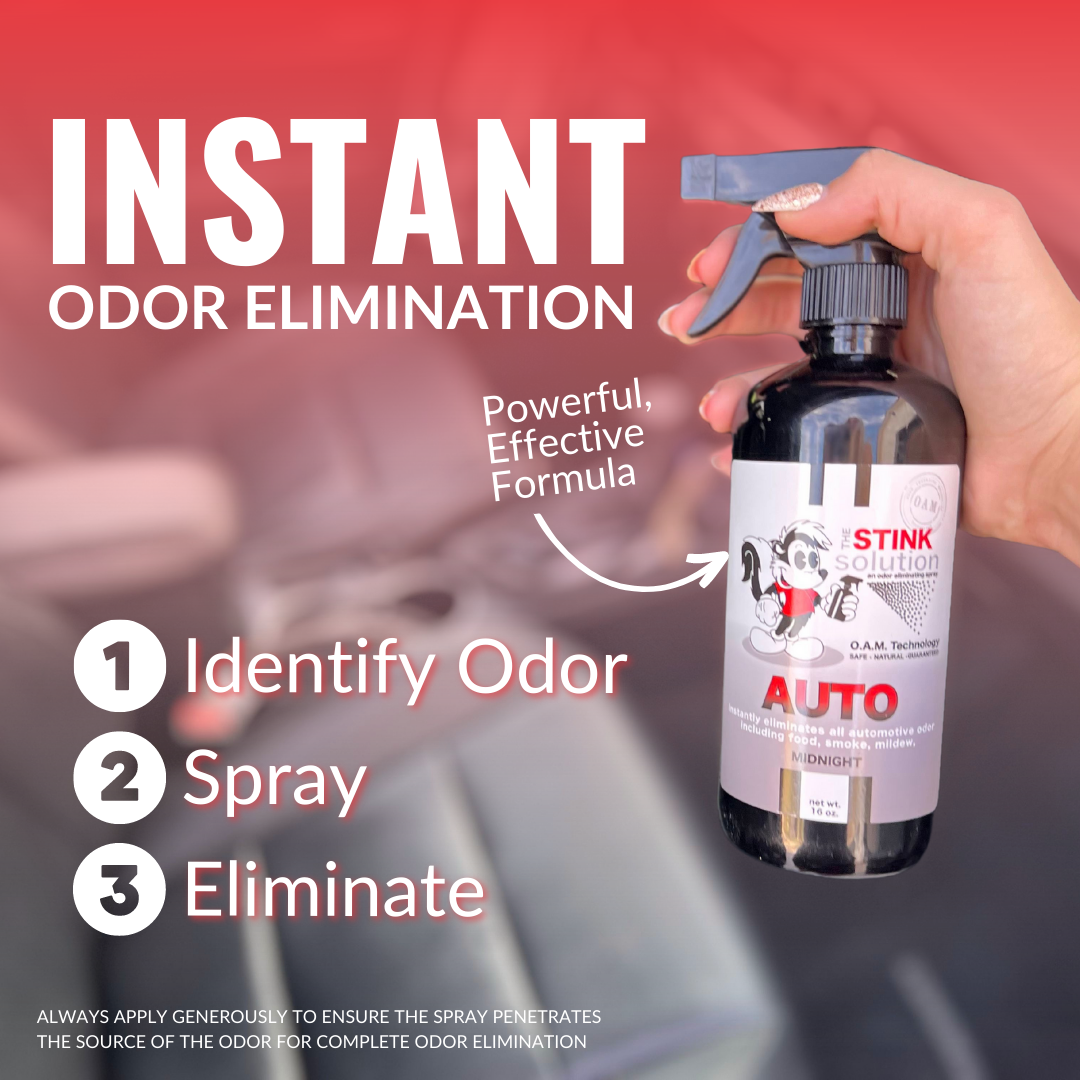 Natural, safe, non-toxic, enzyme-free odor eliminating spray. Multi-purpose use for any odor: smoke, urine, food, sweat, and more. Safe to spray anywhere: homes, cars, furniture, bathroom, carpet, and more.