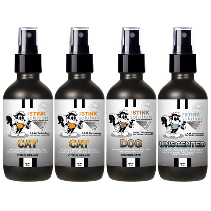 Buy 3 Get 1 FREE - Pet Sampler Set 4 oz Odor Eliminating Sprays