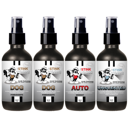 Buy 3 Get 1 FREE - Pet Sampler Set 4 oz Odor Eliminating Sprays