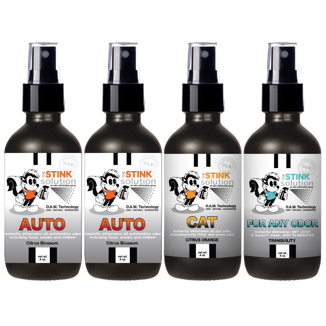 Buy 3 Get 1 FREE - Auto Sampler Set 4 oz Odor Eliminating Sprays