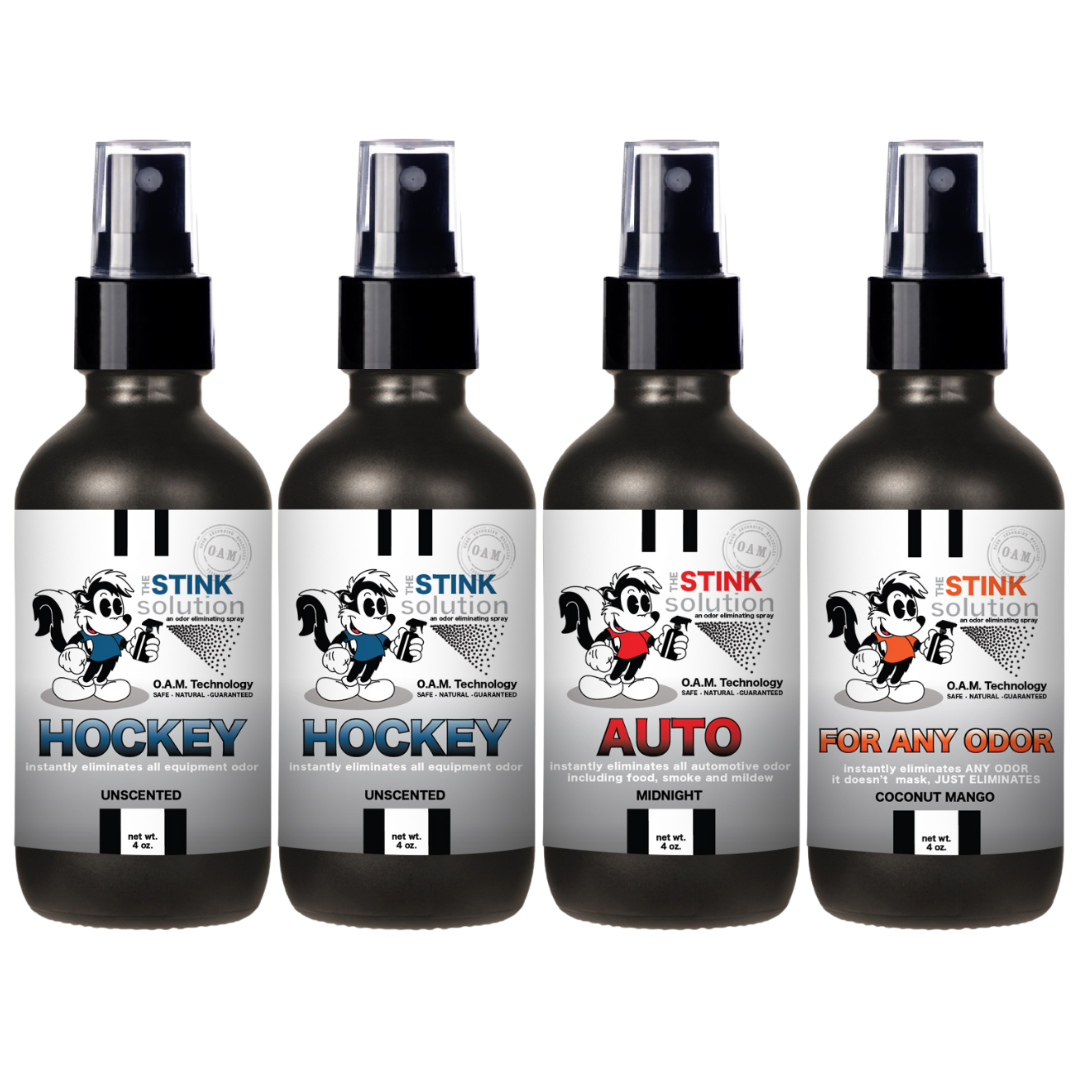 Buy 3 Get 1 FREE - Hockey Sampler Set 4 oz Odor Eliminating Sprays